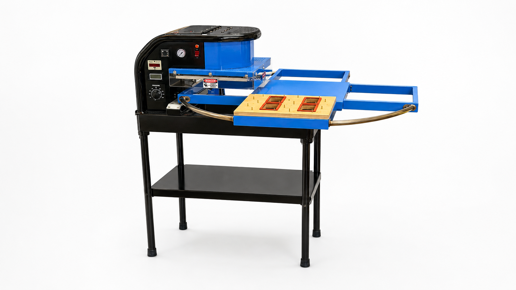 Powerpak blue blister and clamshell packaging machine
