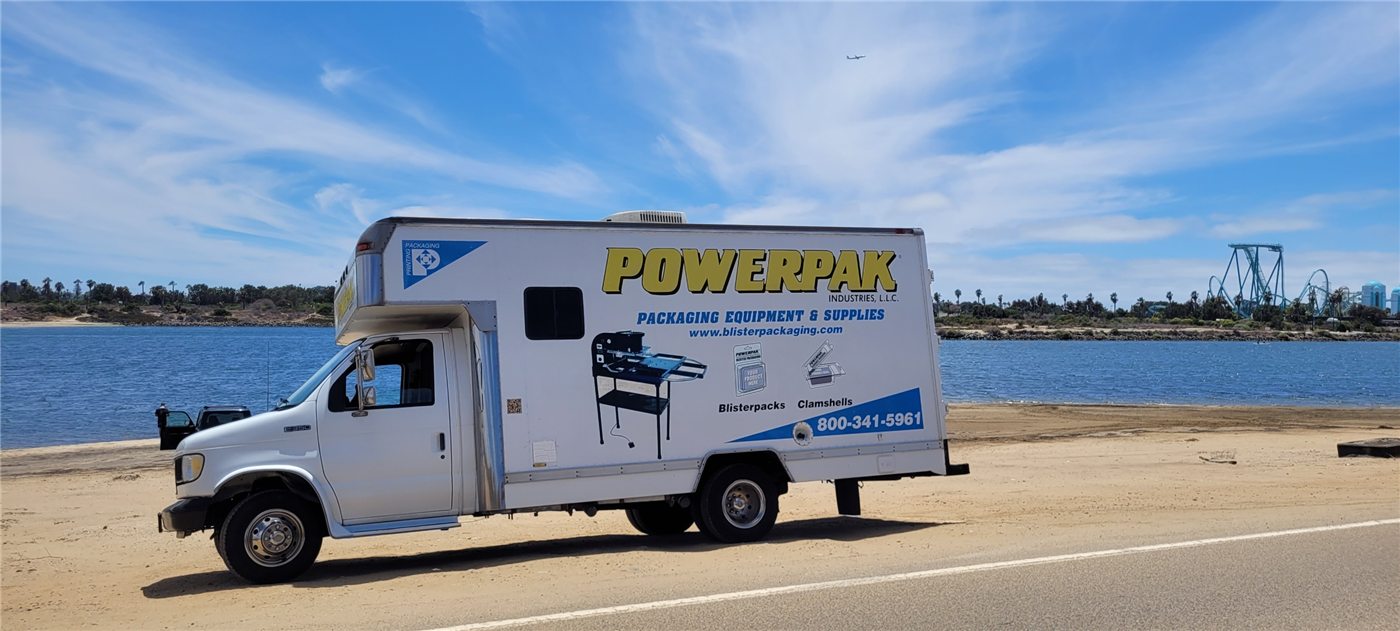 Powerpak service vehicle with company branding