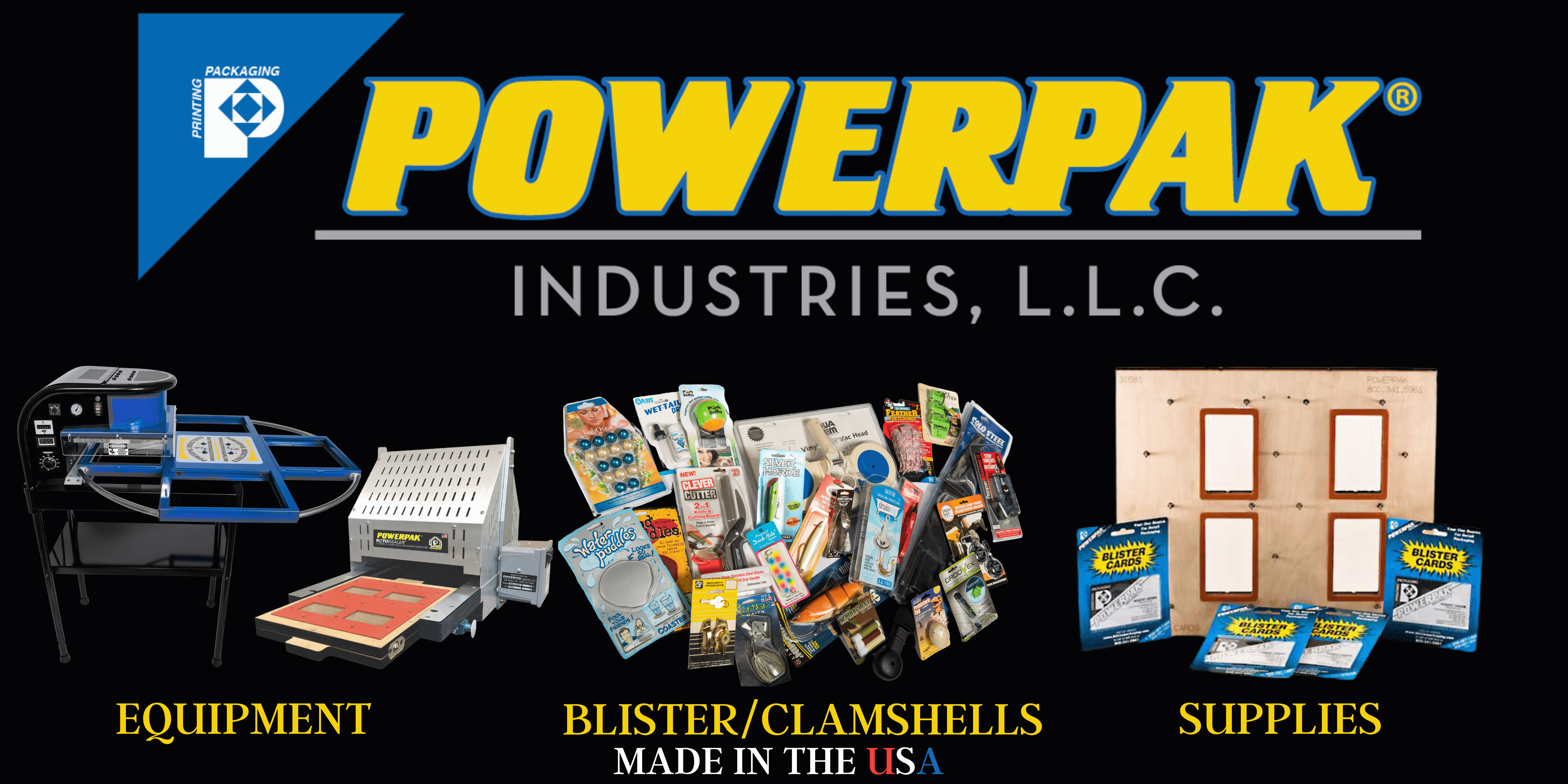Blister Packaging Machines, Supplies & All Retail Products Packaging Solutions: POWERPAK Industries, LLC
